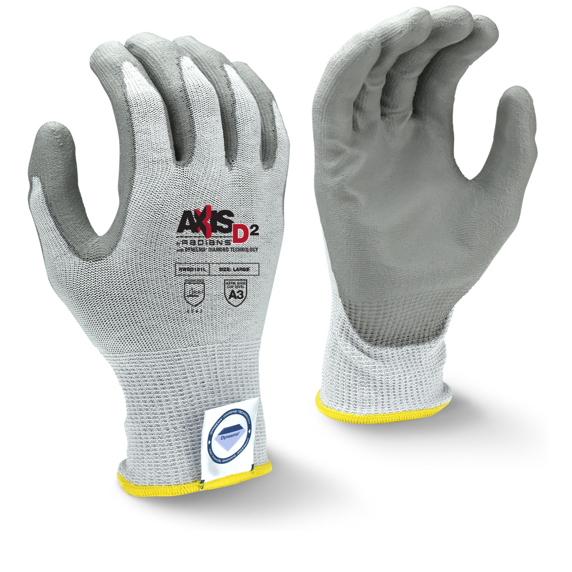 Picture of Radians RWGD101 Radians RWGD101 AXIS D2™ Dyneema® Cut Protection Level A3 Glove