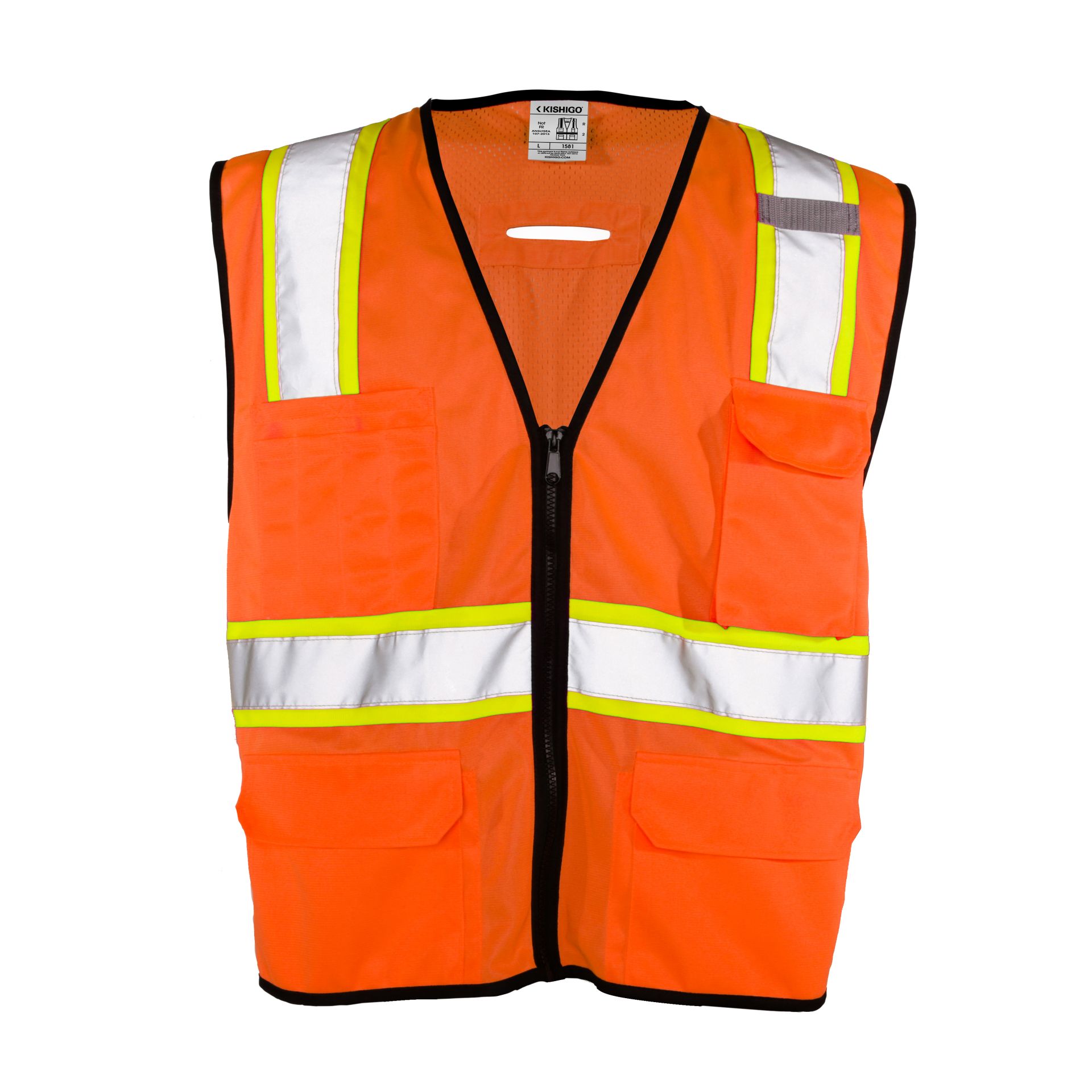 Picture of Kishigo 1581 6 Pocket Contrast Vest - Economy