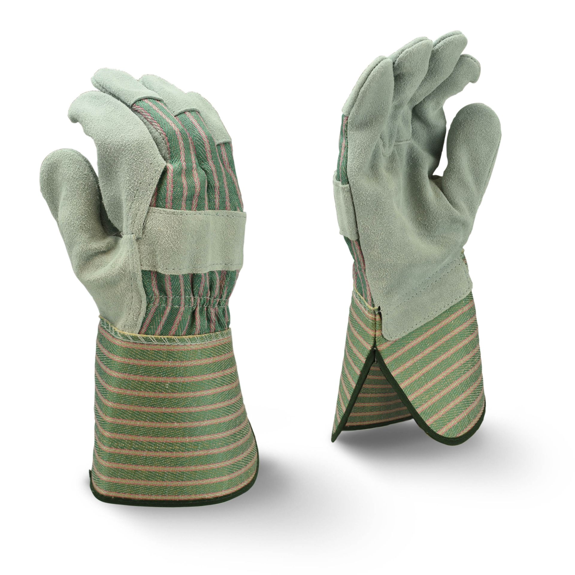 Picture of Radians RWG3300G Radians RWG3300G Select Shoulder Gray Split Cowhide Leather Glove with Gauntlet Cuff