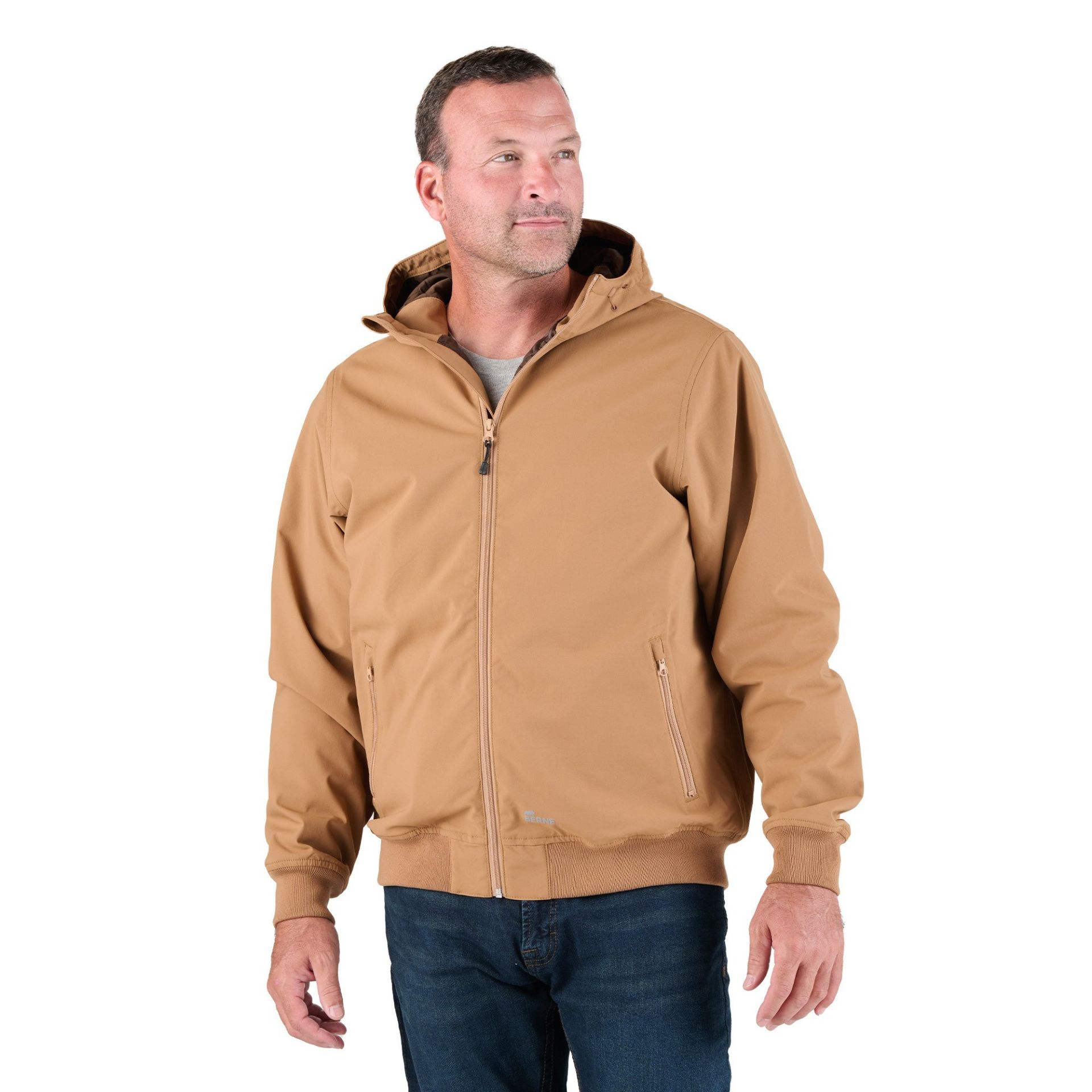 Picture of Berne  HJ27 Weather Warrior Flex Nylon Hooded Active Jacket