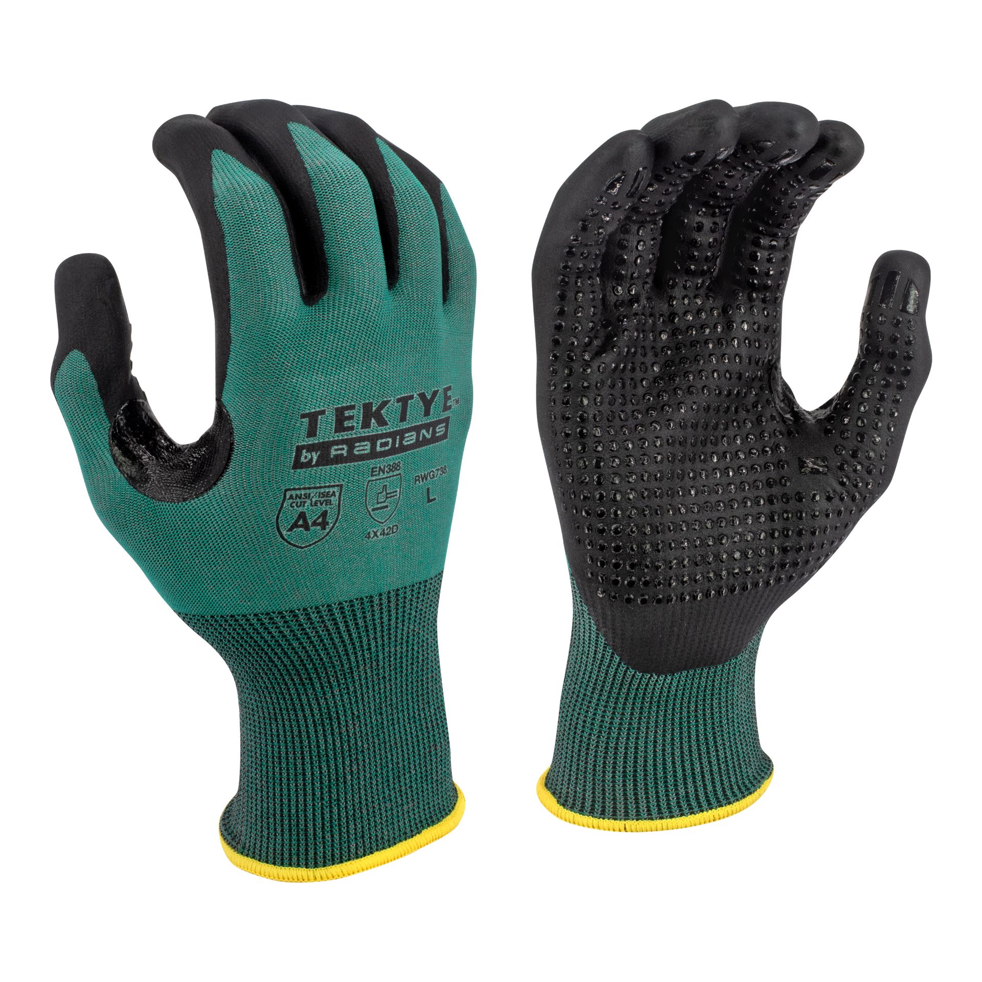 Picture of Radians RWG738 Radians RWG738 TEKTYE® Dotted A4 Cut Protection Glove