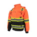 Picture of Radians SJ511B Radians SJ511B Class 3 Hi-Vis Hooded Bomber Jacket with Removable Sleeves