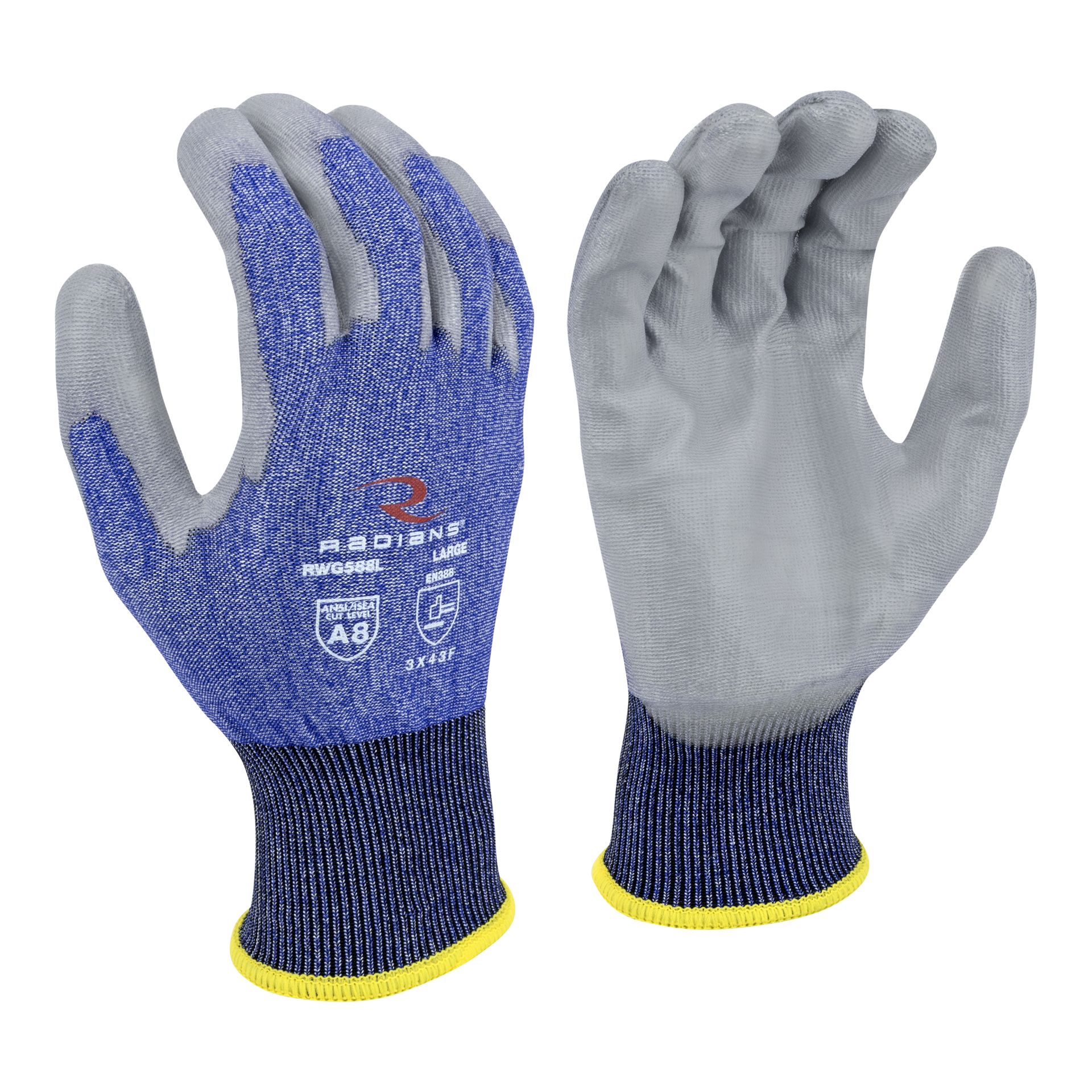 Picture of Radians RWG588 Radians RWG588 Cut Protection Level A8 PU Coated Glove
