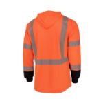 Picture of Radians ST631B-3 Radians ST631B Class 3 UPF 40 Color Block Long Sleeve T-Shirt with Hood