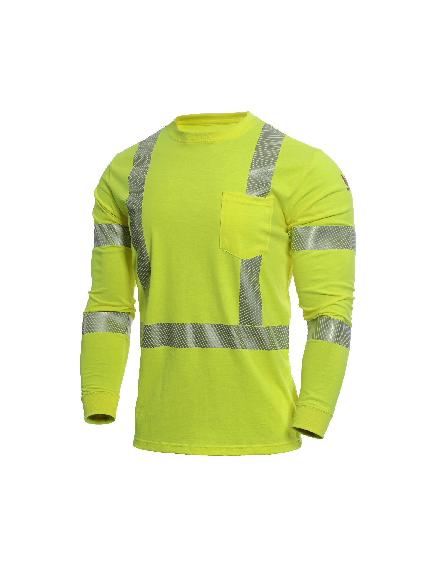 Picture of DF2-AX3-793LSP-HY-_ _ DRIFIRE StrongKnit FR HV LS T-Shirt Class 3