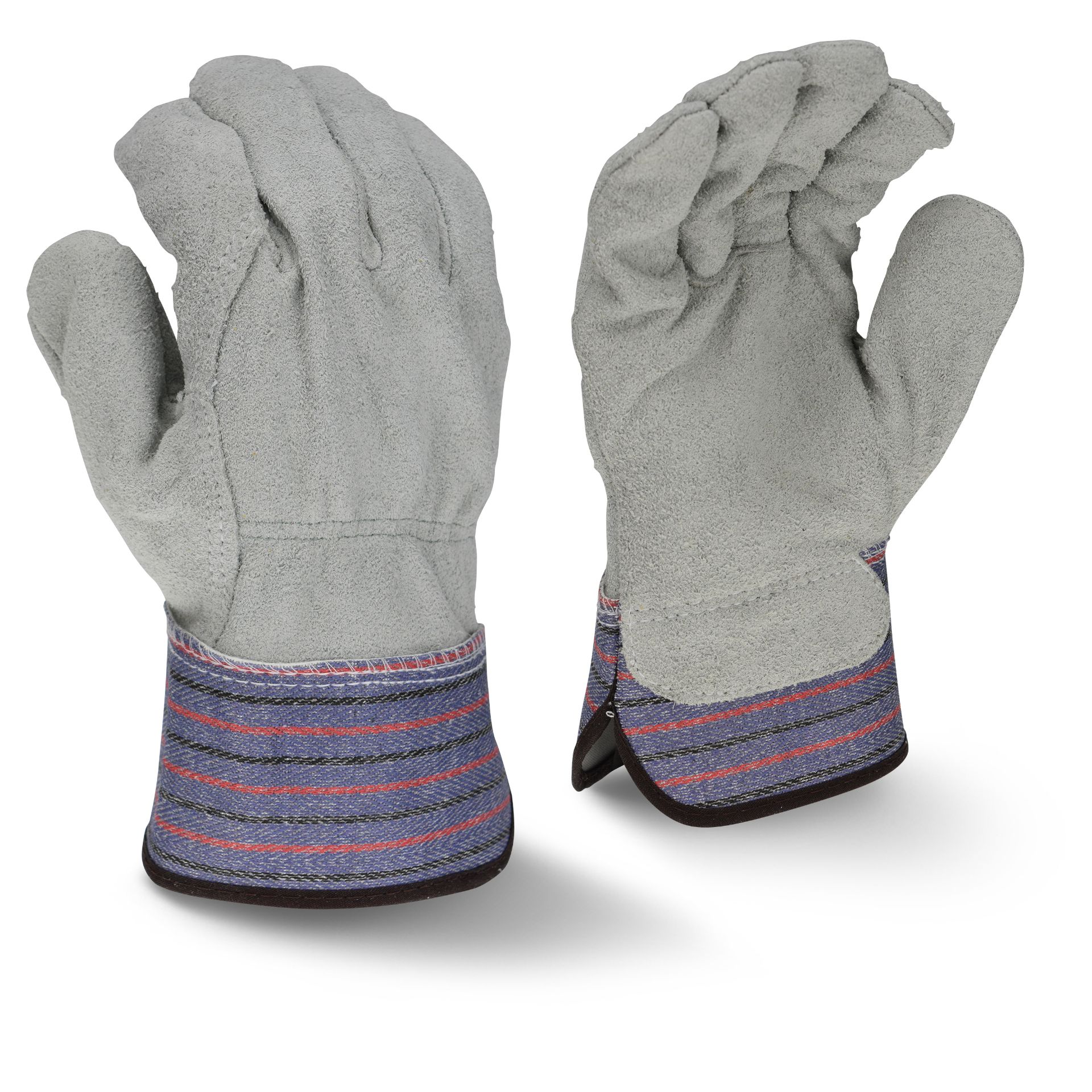 Picture of Radians RWG3206 Radians RWG3206 Full Regular Shoulder Gray Split Cowhide Leather Palm Glove