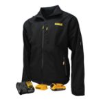 Picture of DEWALT DCHJ090BD1 DEWALT Men's Heated Structured Soft Shell Jacket Kitted Black