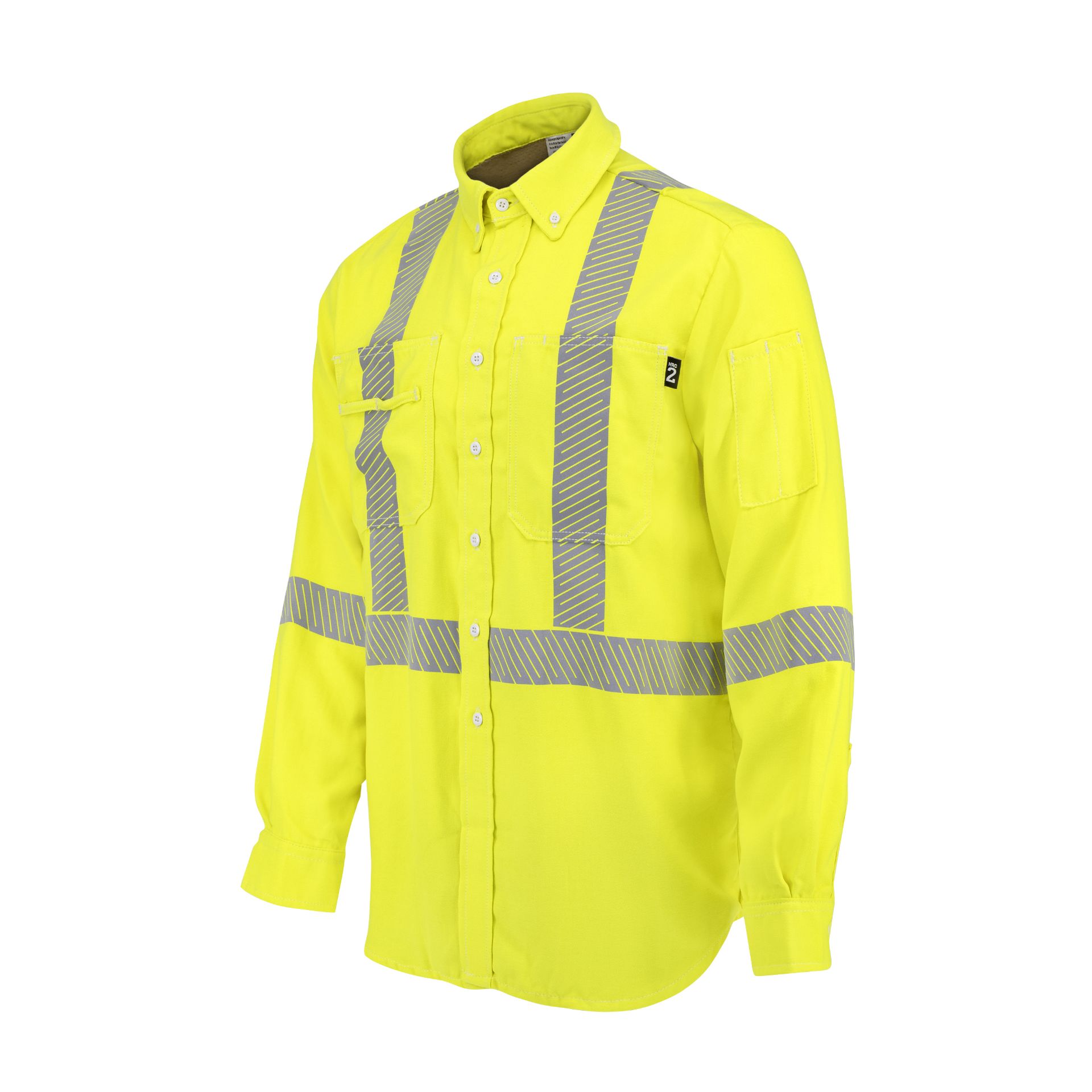 Picture of Neese VDH5VSH3 5.7 oz Class 3 Vented DH Air Workshirt with Segmented Reflective Tape